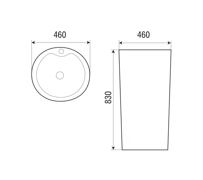Раковина напольная WeltWasser SK SALZBACH 007 GL-WT, изображение 4