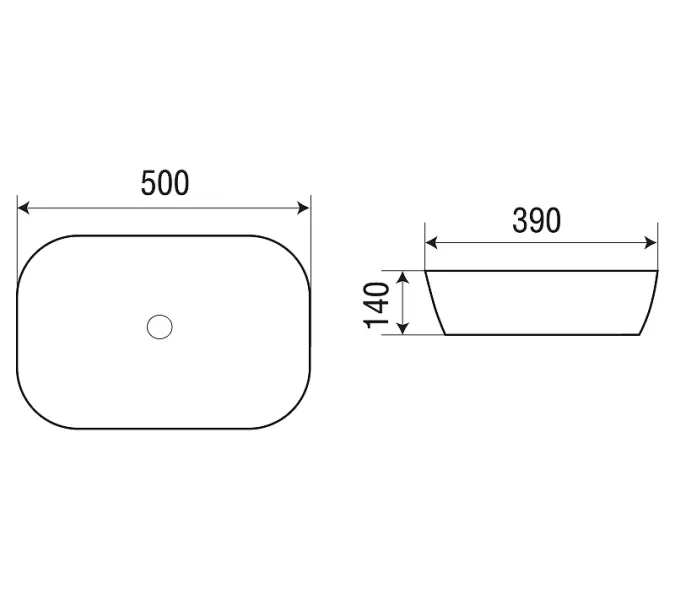 Раковина подвесная WeltWasser ELBACH 2195, Выбрать цвет: Матовая темно-зеленая белая, изображение 4