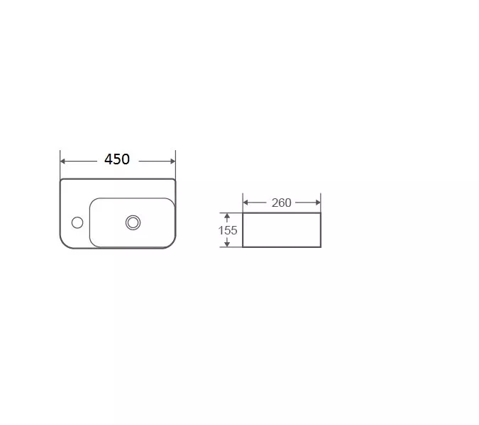 Раковина подвесная WeltWasser AISBACH 5117 L, Ориентация: левая, изображение 2