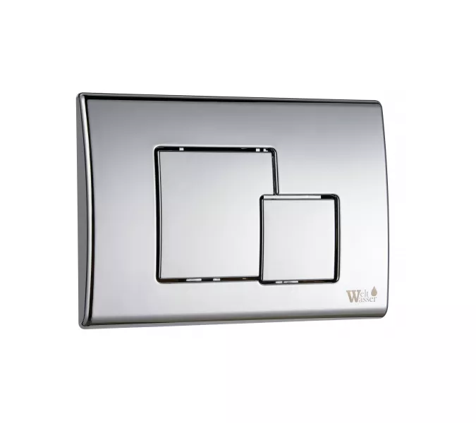 Кнопка смыва  для инсталляции WeltWasser MARBERG  507 SE квадрат, Выбрать цвет: Хром глянцевый