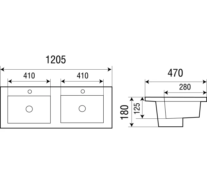 Раковина подвесная WeltWasser DEILBACH 7506-1202, изображение 3