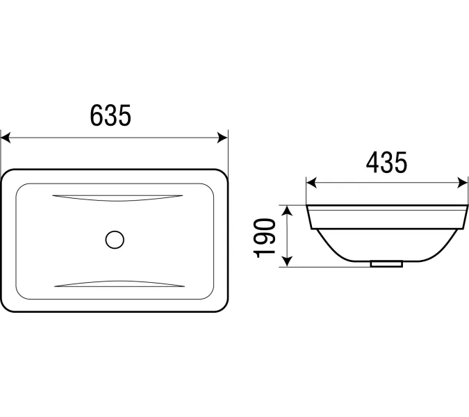 Раковина подвесная WeltWasser DEILBACH 6044, изображение 2