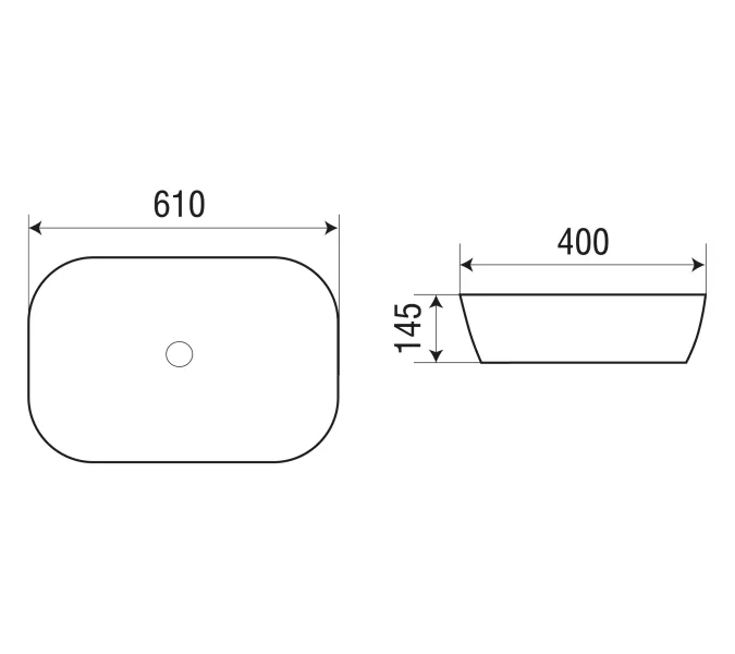 Раковина накладная WeltWasser SK ELBACH M21433 MB, изображение 4