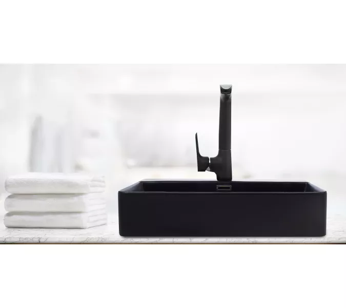 Раковина накладная WeltWasser SK ELBACH 2173 MB, Выбрать цвет: Матовая черная, изображение 2