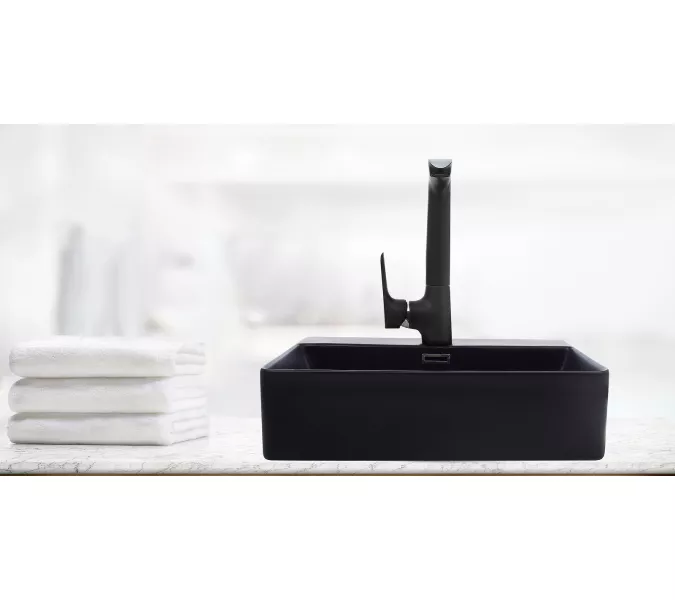 Раковина накладная WeltWasser SK ELBACH 21733 MB, Выбрать цвет: Матовая черная, изображение 2