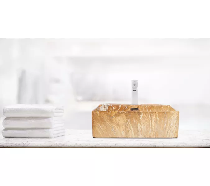 Раковина накладная WeltWasser SK ELBACH 2177 M846, Выбрать цвет: Мрамор черная с белым, изображение 2