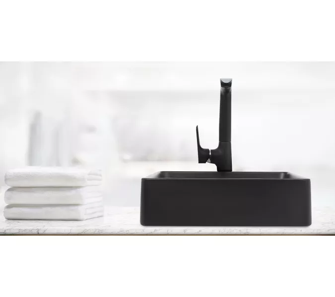 Раковина подвесная WeltWasser ELBACH 2179, Выбрать цвет: Матовая черная, изображение 2