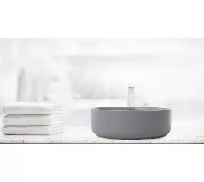 Раковина накладная WeltWasser SK ELBACH 3134, Выбрать цвет: Матовая светло-серая, изображение 2