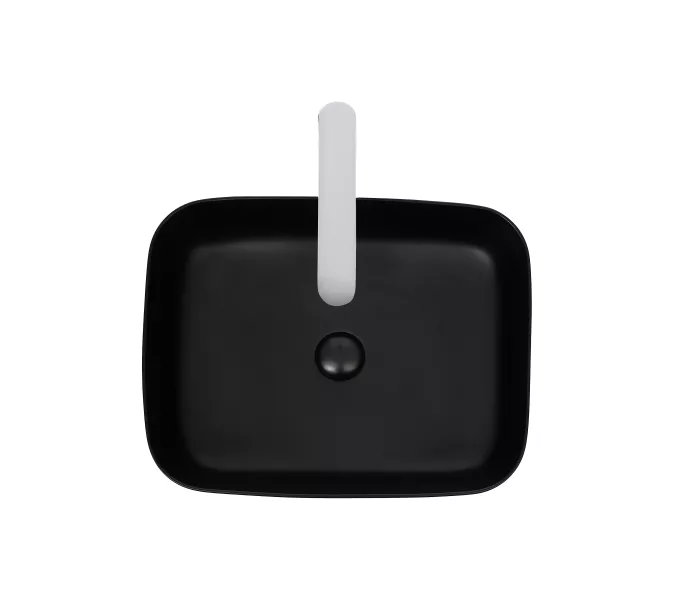 Раковина подвесная WeltWasser ELBACH 2195, Выбрать цвет: Матовая черная, изображение 3