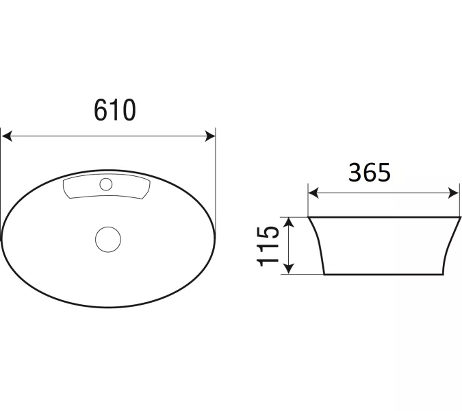 Раковина подвесная WeltWasser ELBACH 1132, изображение 2