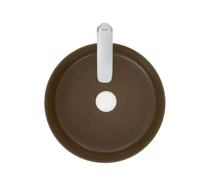 Раковина накладная WeltWasser SK ELBACH 3134, Выбрать цвет: Матовая коричневая, изображение 3