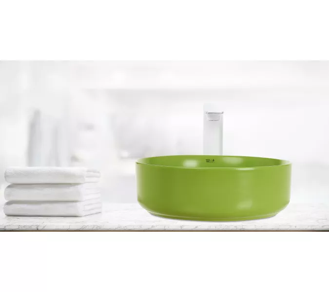 Раковина накладная WeltWasser SK ELBACH 3134, Выбрать цвет: Матовая бирюзовая, изображение 2