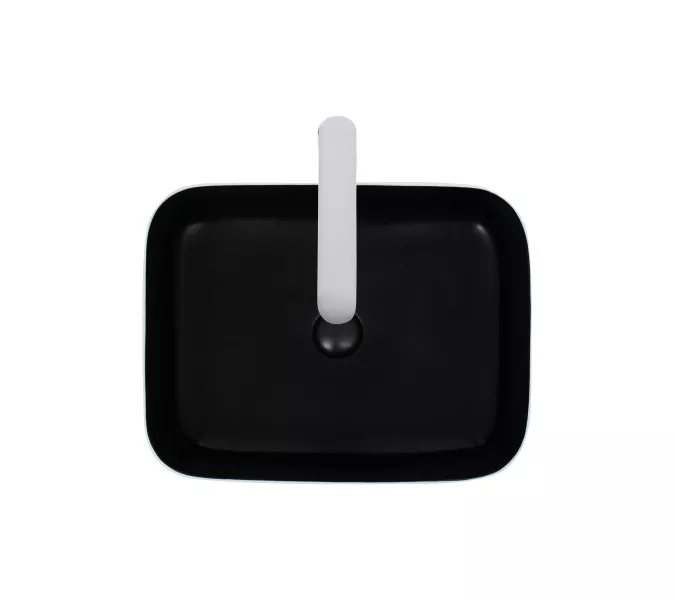 Раковина подвесная WeltWasser ELBACH 2195, Выбрать цвет: Белая черная, изображение 3