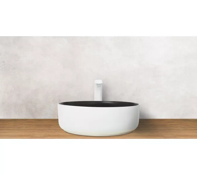 Раковина накладная WeltWasser SK ELBACH 3134, Выбрать цвет: Белая черная, изображение 2