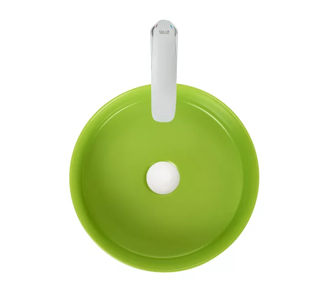 Раковина накладная WeltWasser SK ELBACH 3134, Выбрать цвет: Матовая бирюзовая, изображение 3