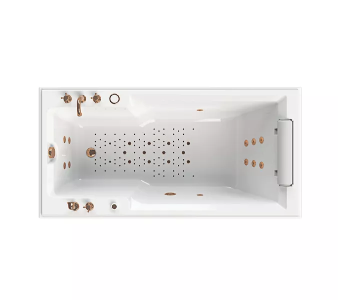 Ванна акриловая Radomir Fra Grande Русильон 180х90 бронза, Выбрать цвет: Бронза, изображение 8