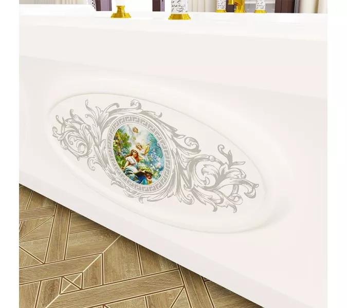 Ванна акриловая Radomir Fra Grande Фернандо 190х90 золото, Выбрать цвет: Золото, изображение 14