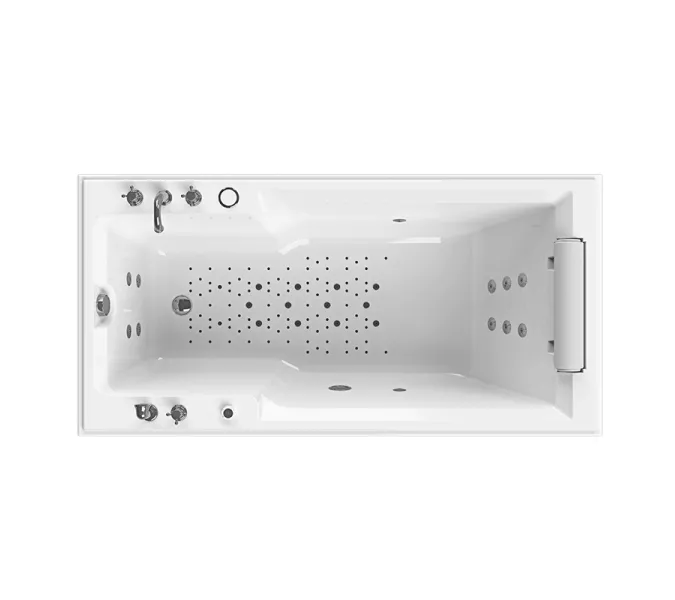 Ванна акриловая Radomir Fra Grande Русильон 180х90 хром, Выбрать цвет: Хром, изображение 8