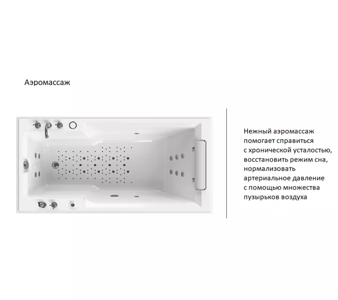 Ванна акриловая Radomir Fra Grande Русильон 180х90 хром, Выбрать цвет: Хром, изображение 9
