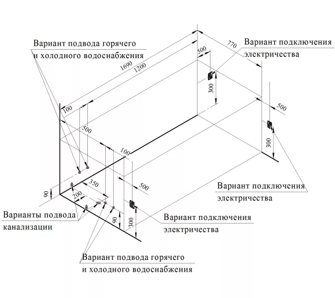 Ванна акриловая  Radomir Роза 169х77 см, L/R, Ориентация: правая, изображение 14