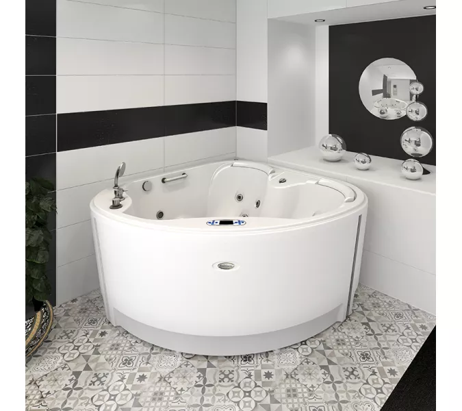 Мини-бассейн гидромассажный Radomir Корнелия Silver 170х170 см