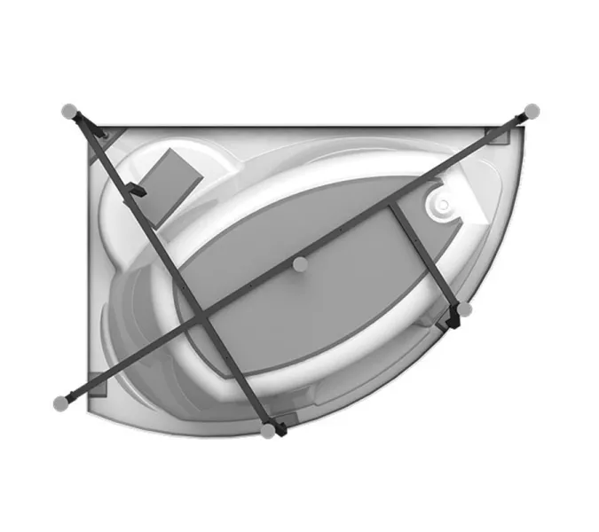 Ванна акриловая Radomir Алари 168х120 см, Ориентация: Правая, изображение 8