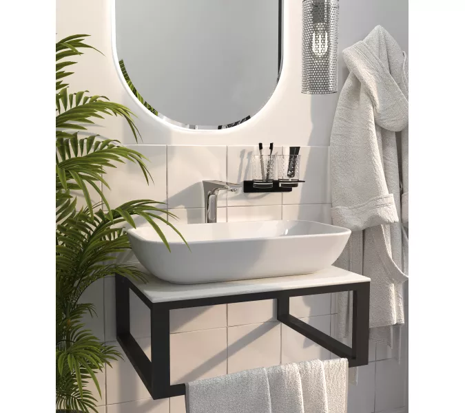 Столешница из керамогранита 1Marka LOFT  60, светло-серый МА01 Nat, Выбрать размер: 60