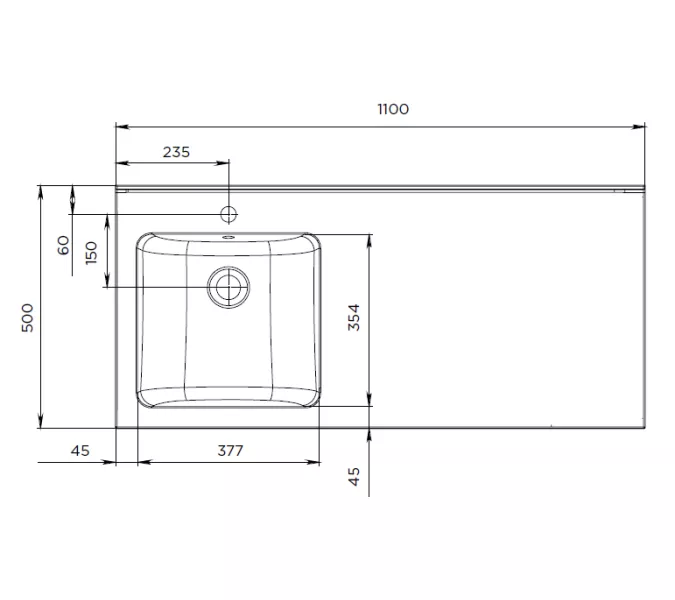 Раковина 1Marka Wash 110 Polytitan, изображение 7