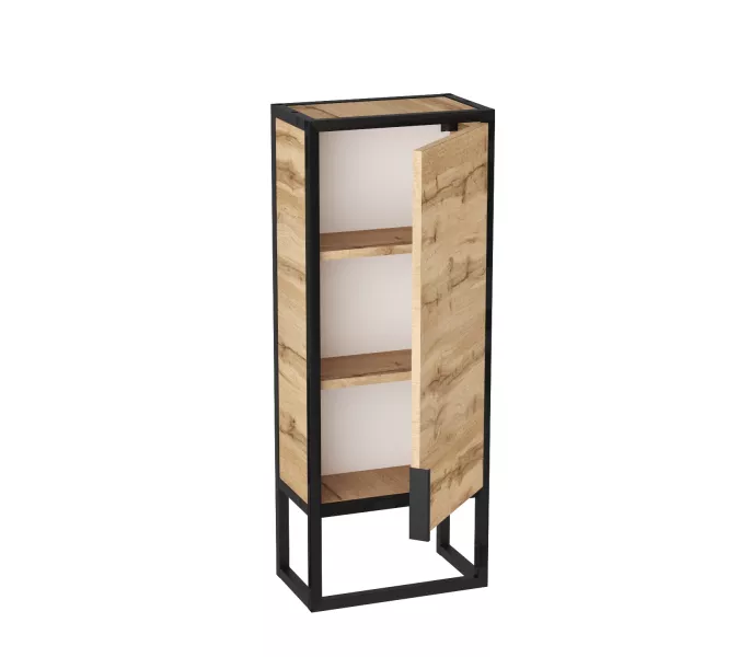 Пенал 1Marka GRUNGE LOFT 35Н/П 1д, Внешний вид: без зеркала, изображение 2