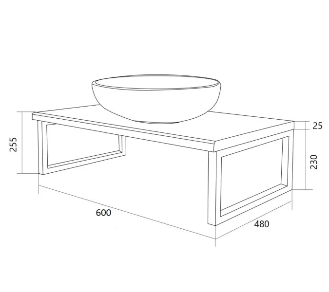 Столешница 1Marka GRUNGE LOFT , дуб вотан, Выбрать цвет: Дуб Вотан, Выбрать размер: 60, изображение 6