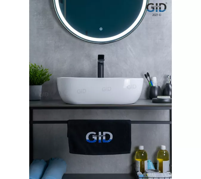 Накладная раковина для ванной Gid D1302 белая, Выбрать цвет: Белый, изображение 3