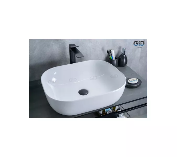 Накладная раковина для ванной Gid D1302 белая, Выбрать цвет: Белый