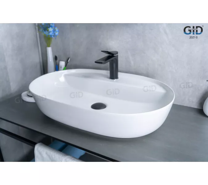 Накладная белая раковина для ванной Gid D1346, изображение 4