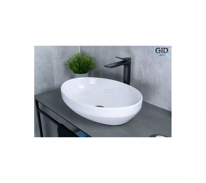 Накладная раковина для ванной Gid D1469 белая, изображение 5