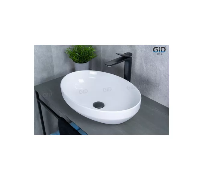 Накладная раковина для ванной Gid D1469 белая, изображение 7