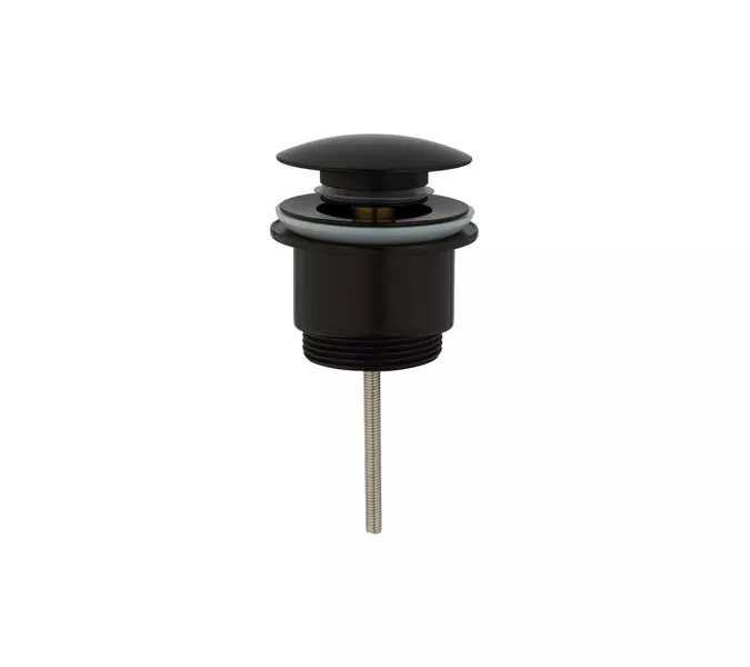 Донный клапан Gid G-59BM черный матовый универсальный