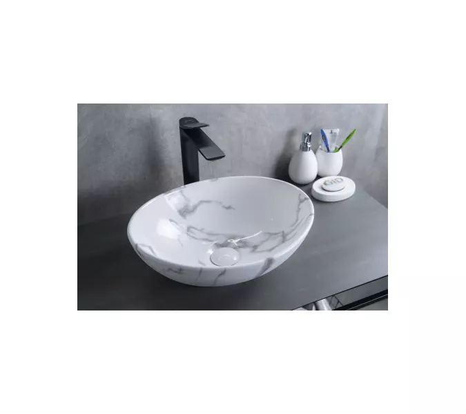 Накладная раковина для ванной Gid Mnc138C под камень, Выбрать цвет: Белый