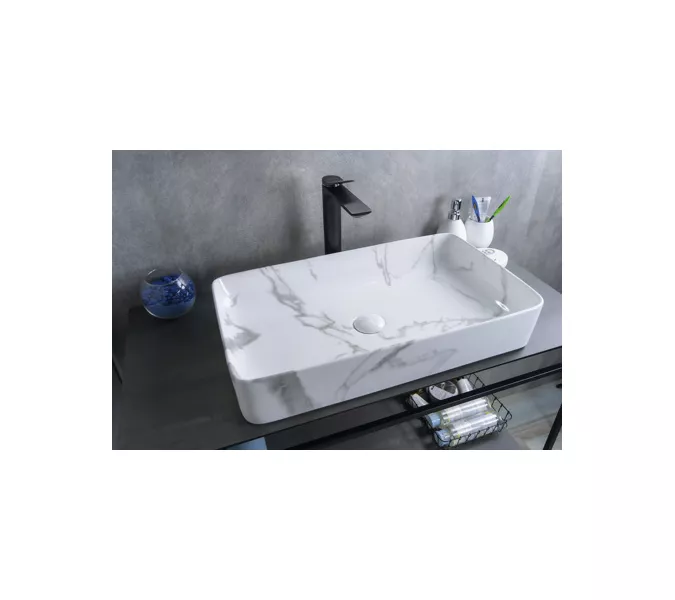 Накладная раковина для ванной Gid Mnc396C под камень, Выбрать цвет: Белый