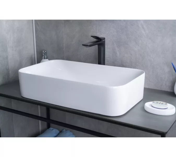 Накладная раковина для ванной Gid N9596 белая, изображение 4