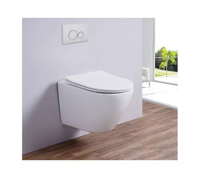 Унитаз подвесной ESBANO AMAPOLA (Matt White) 530x365x370