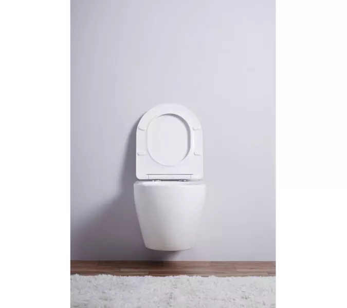 Унитаз подвесной ESBANO AMAPOLA (Matt White) 530x365x370, изображение 2