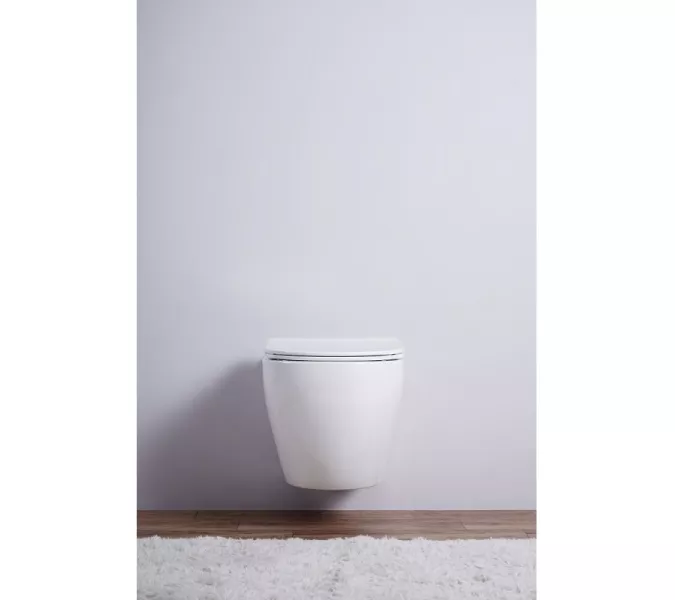 Унитаз подвесной ESBANO AMAPOLA (Matt White) 530x365x370, изображение 4