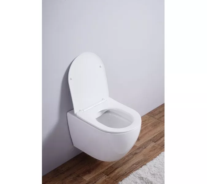 Унитаз подвесной ESBANO AMAPOLA (Matt White) 530x365x370, изображение 6