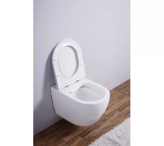 Унитаз подвесной ESBANO AMAPOLA (Matt White) 530x365x370, изображение 8