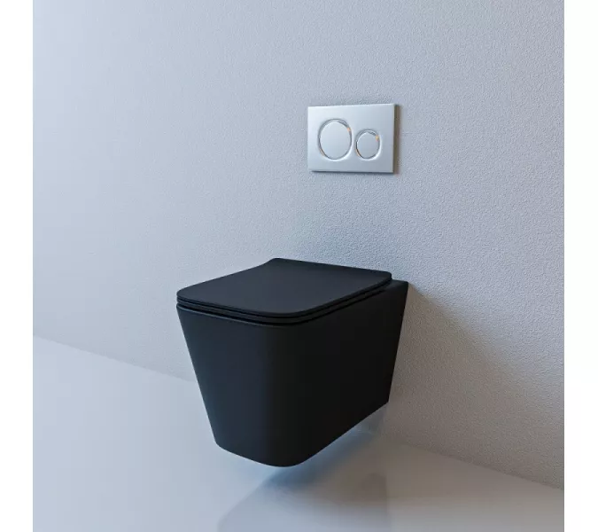 Унитаз подвесной ESBANO GARTEZ (Matt Black) 510x345x340