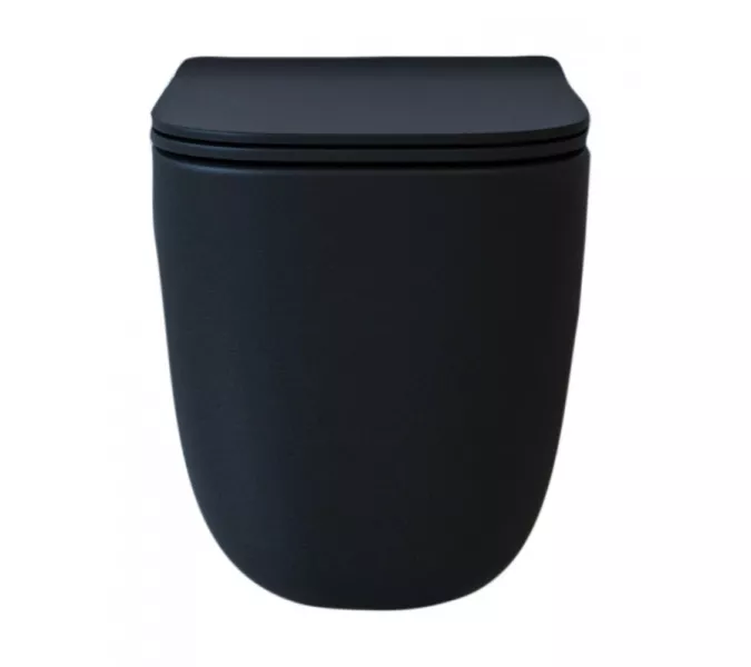 Унитаз подвесной ESBANO GARANT (Matt Black) 510x350x360, изображение 5