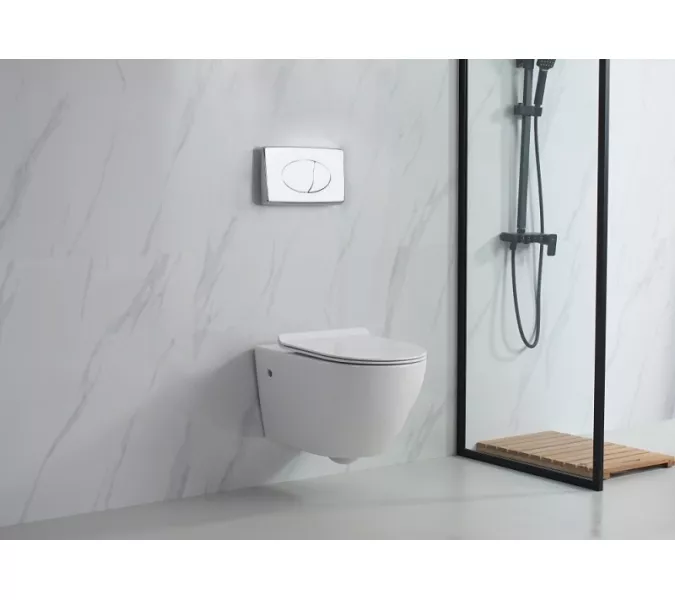 Унитаз подвесной ESBANO FORTEX (Белый) 55х37х37 см, Выбрать цвет: Белый