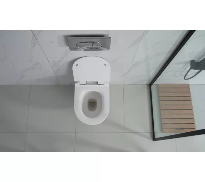 Унитаз подвесной ESBANO FORTEX (Белый) 55х37х37 см, Выбрать цвет: Белый, изображение 2