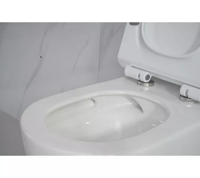 Унитаз подвесной ESBANO FORTEX (Белый) 55х37х37 см, Выбрать цвет: Белый, изображение 3