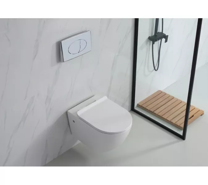 Унитаз подвесной ESBANO FORTEX (Белый) 55х37х37 см, Выбрать цвет: Белый, изображение 5